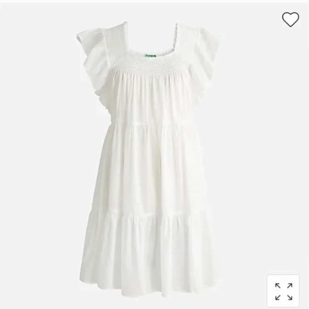 NWT J. Crew flutter -sleeve voile mini dress size L